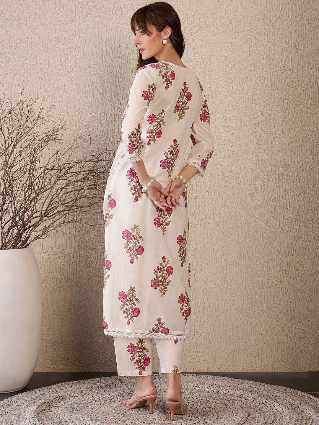 Cotton Printed Kurti Pant Set