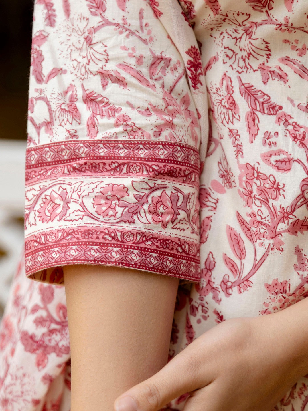 Dusty Rose Hand-Block Artisanal Ensemble